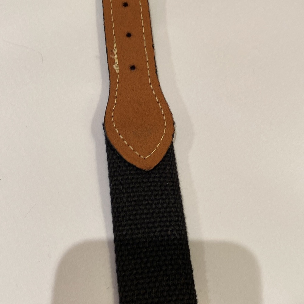 NWT Virginia Tech Hokies ribbon canvas belt with leather accents Sz 38 - Picture 7 of 9